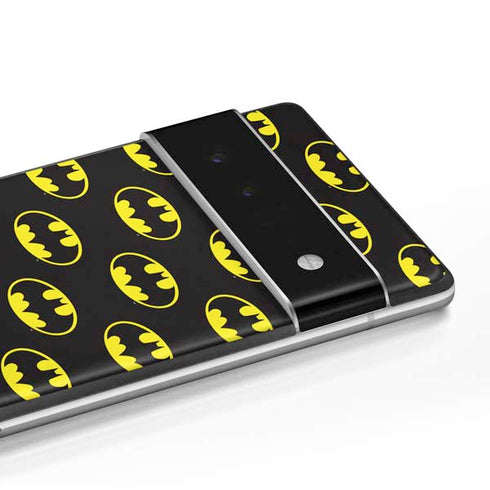 DC Comics Batman Logo Pattern Google Pixel 6 Pro Skin